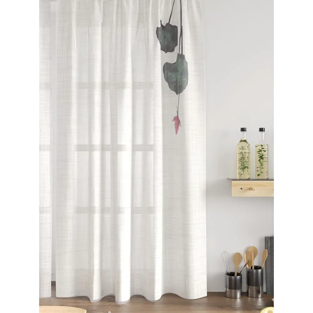 Фото 5 Комплект тюль 2 шт на ленте Comfy Way Свилс - 100 CW579100 150x160 см вуаль цвет зеленый Фото 5 Комплект тюль 2 шт на ленте Comfy Way Свилс - 100 CW579100 150x160 см вуаль цвет зеленый