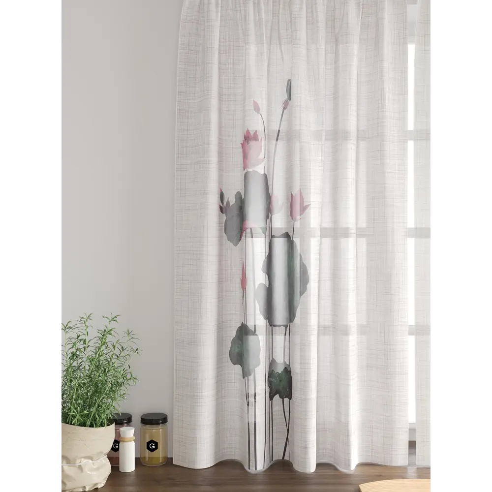 Фото 6 Комплект тюль 2 шт на ленте Comfy Way Свилс - 100 CW579100 150x160 см вуаль цвет зеленый Фото 6 Комплект тюль 2 шт на ленте Comfy Way Свилс - 100 CW579100 150x160 см вуаль цвет зеленый