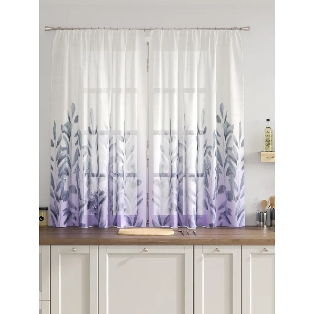 Фото 3 Комплект тюль 2 шт на ленте Comfy Way Свилс - 94 CW579094 150x160 см вуаль цвет серый Фото 3 Комплект тюль 2 шт на ленте Comfy Way Свилс - 94 CW579094 150x160 см вуаль цвет серый