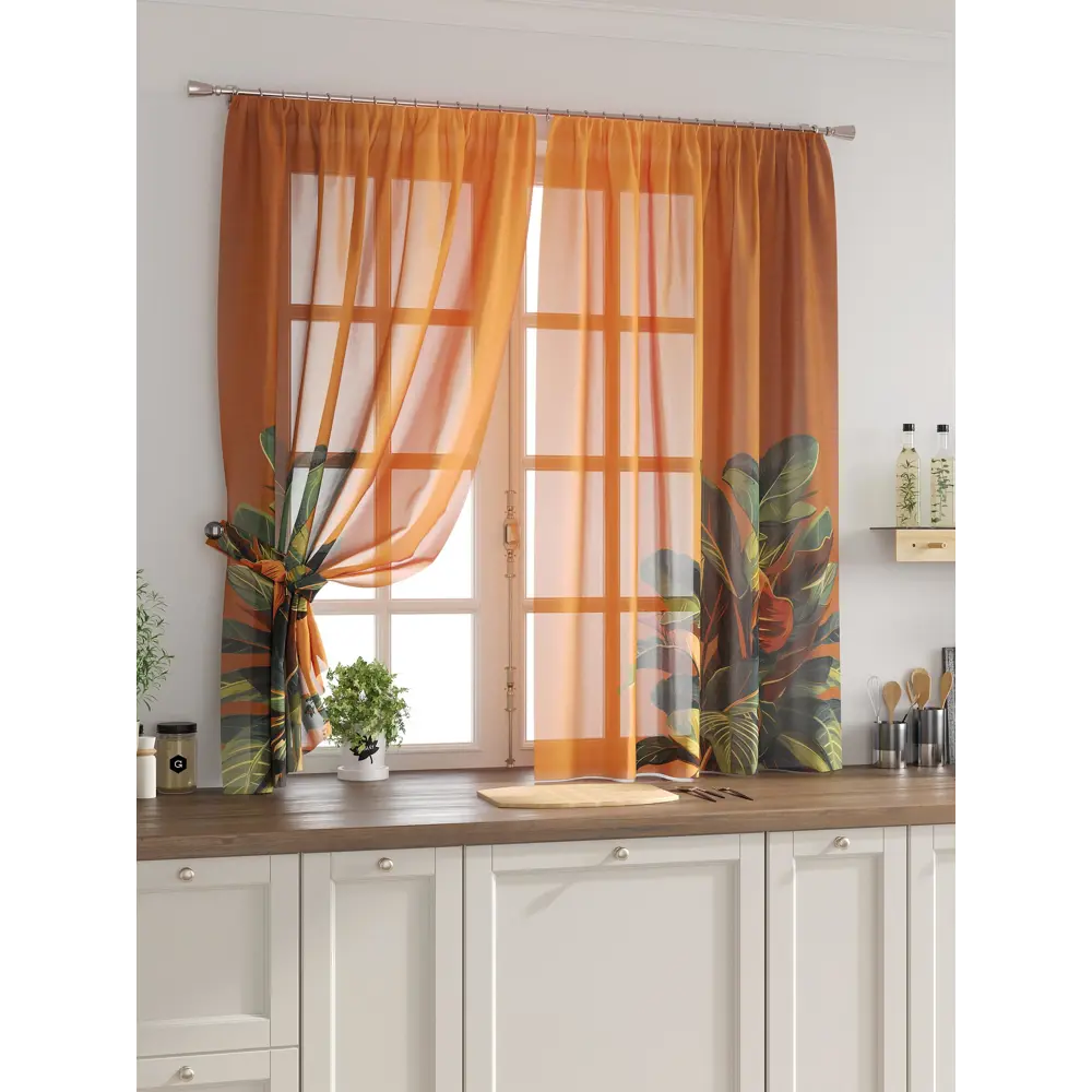 Фото Комплект тюль 2 шт на ленте Comfy Way Свилс - 02 CW579002 150x160 см вуаль цвет зеленый Фото Комплект тюль 2 шт на ленте Comfy Way Свилс - 02 CW579002 150x160 см вуаль цвет зеленый