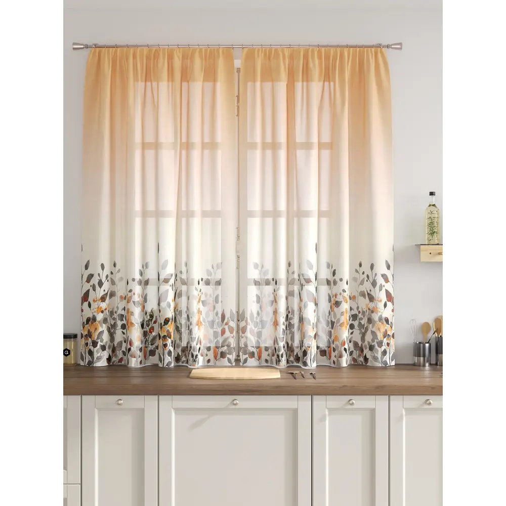 Фото 3 Комплект тюль 2 шт на ленте Comfy Way Свилс - 03 CW579003 150x160 см вуаль цвет коричневый Фото 3 Комплект тюль 2 шт на ленте Comfy Way Свилс - 03 CW579003 150x160 см вуаль цвет коричневый