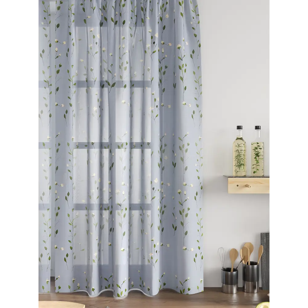 Фото 5 Комплект тюль 2 шт на ленте Comfy Way Свилс - 08 CW579008 150x160 см вуаль цвет серый Фото 5 Комплект тюль 2 шт на ленте Comfy Way Свилс - 08 CW579008 150x160 см вуаль цвет серый