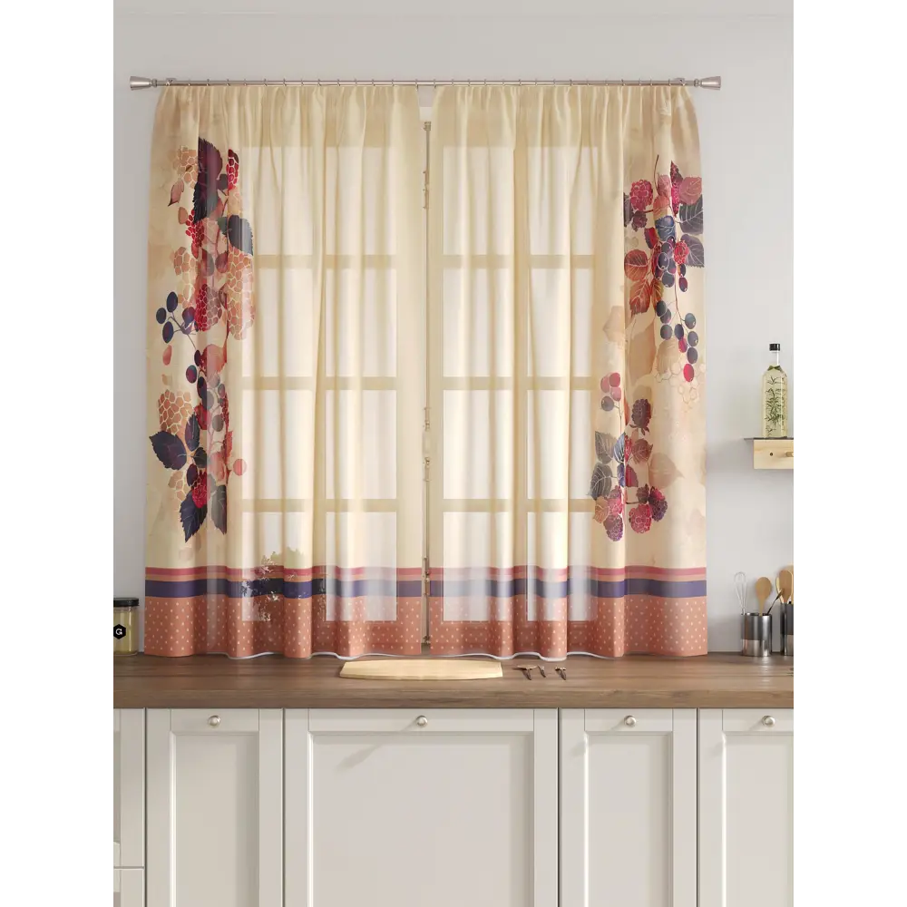 Фото 3 Комплект тюль 2 шт на ленте Comfy Way Свилс - 07 CW579007 150x160 см вуаль цвет красный Фото 3 Комплект тюль 2 шт на ленте Comfy Way Свилс - 07 CW579007 150x160 см вуаль цвет красный