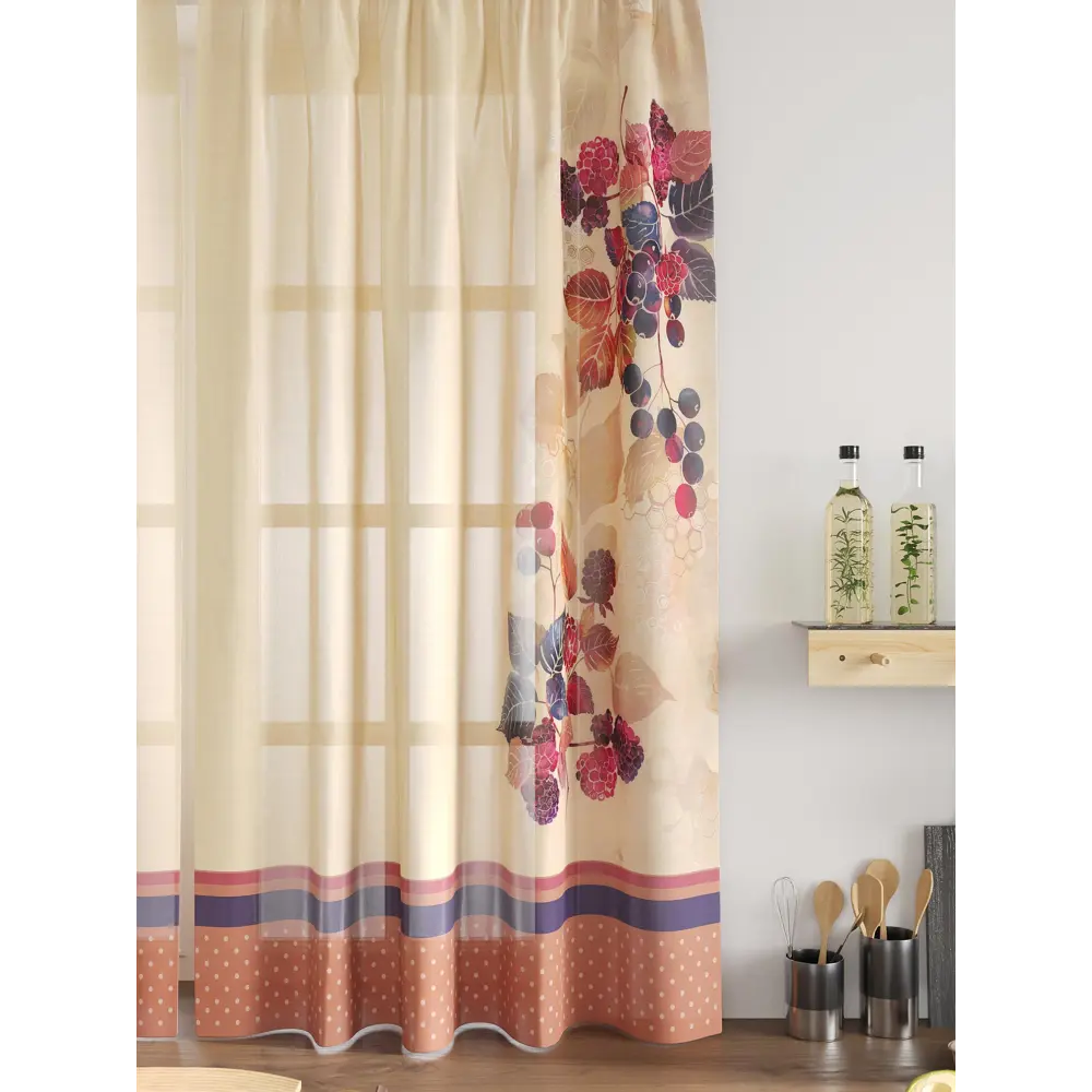 Фото 5 Комплект тюль 2 шт на ленте Comfy Way Свилс - 07 CW579007 150x160 см вуаль цвет красный Фото 5 Комплект тюль 2 шт на ленте Comfy Way Свилс - 07 CW579007 150x160 см вуаль цвет красный
