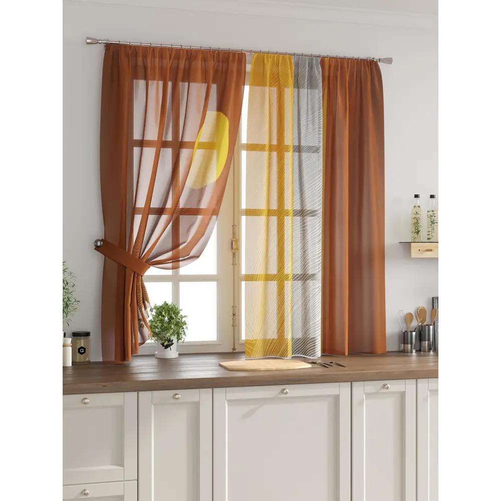 Фото Комплект тюль 2 шт на ленте Comfy Way Свилс - 15 CW579015 150x160 см вуаль цвет серый Фото Комплект тюль 2 шт на ленте Comfy Way Свилс - 15 CW579015 150x160 см вуаль цвет серый
