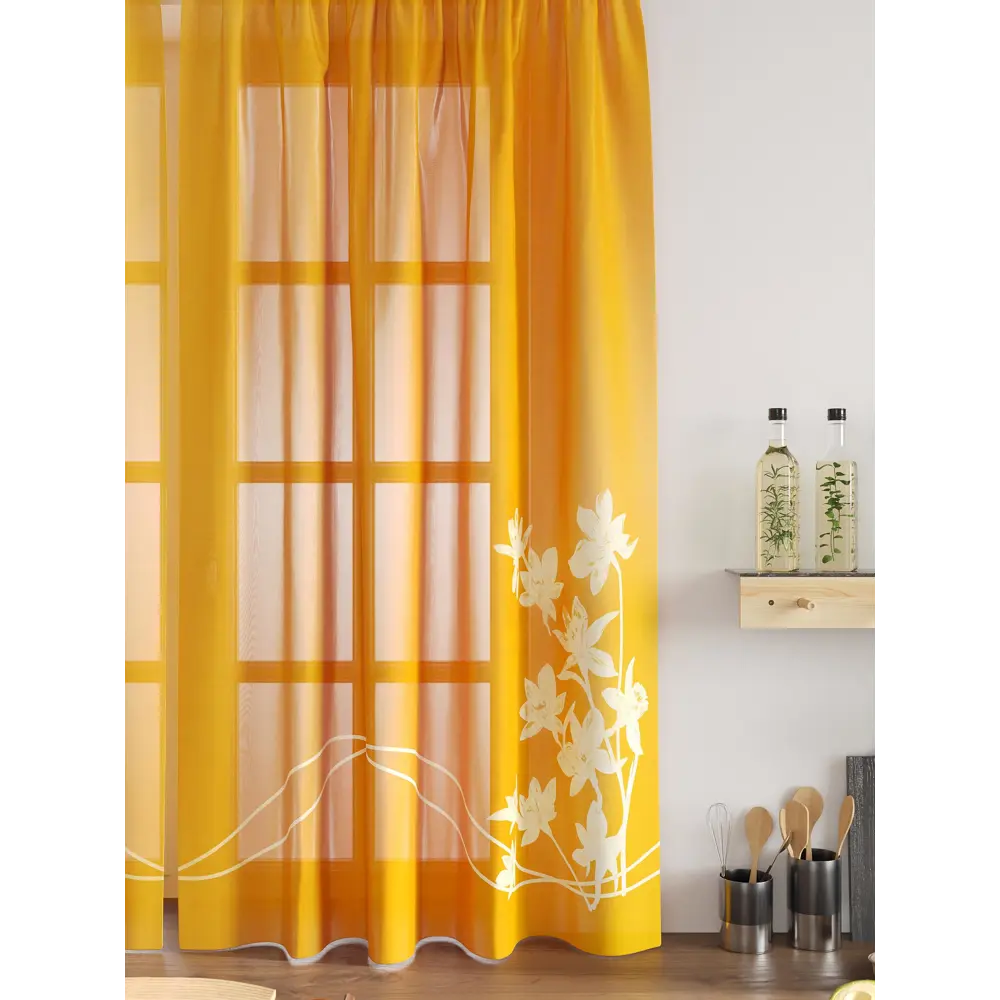 Фото 5 Комплект тюль 2 шт на ленте Comfy Way Свилс - 10 CW579010 150x160 см вуаль цвет оранжевый Фото 5 Комплект тюль 2 шт на ленте Comfy Way Свилс - 10 CW579010 150x160 см вуаль цвет оранжевый