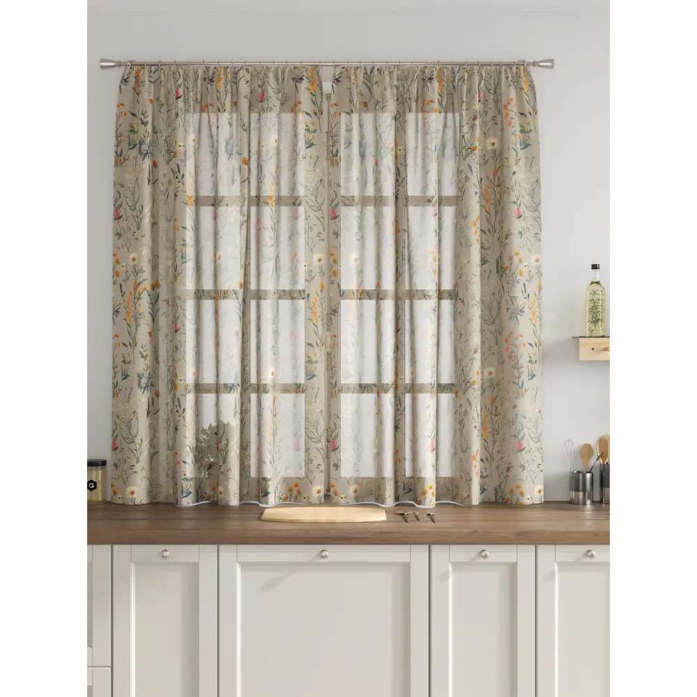 Фото 3 Комплект тюль 2 шт на ленте Comfy Way Свилс - 18 CW579018 150x160 см вуаль цвет зеленый Фото 3 Комплект тюль 2 шт на ленте Comfy Way Свилс - 18 CW579018 150x160 см вуаль цвет зеленый