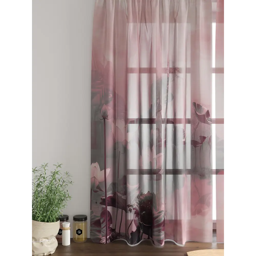 Фото 6 Комплект тюль 2 шт на ленте Comfy Way Свилс - 23 CW579023 150x160 см вуаль цвет серый Фото 6 Комплект тюль 2 шт на ленте Comfy Way Свилс - 23 CW579023 150x160 см вуаль цвет серый