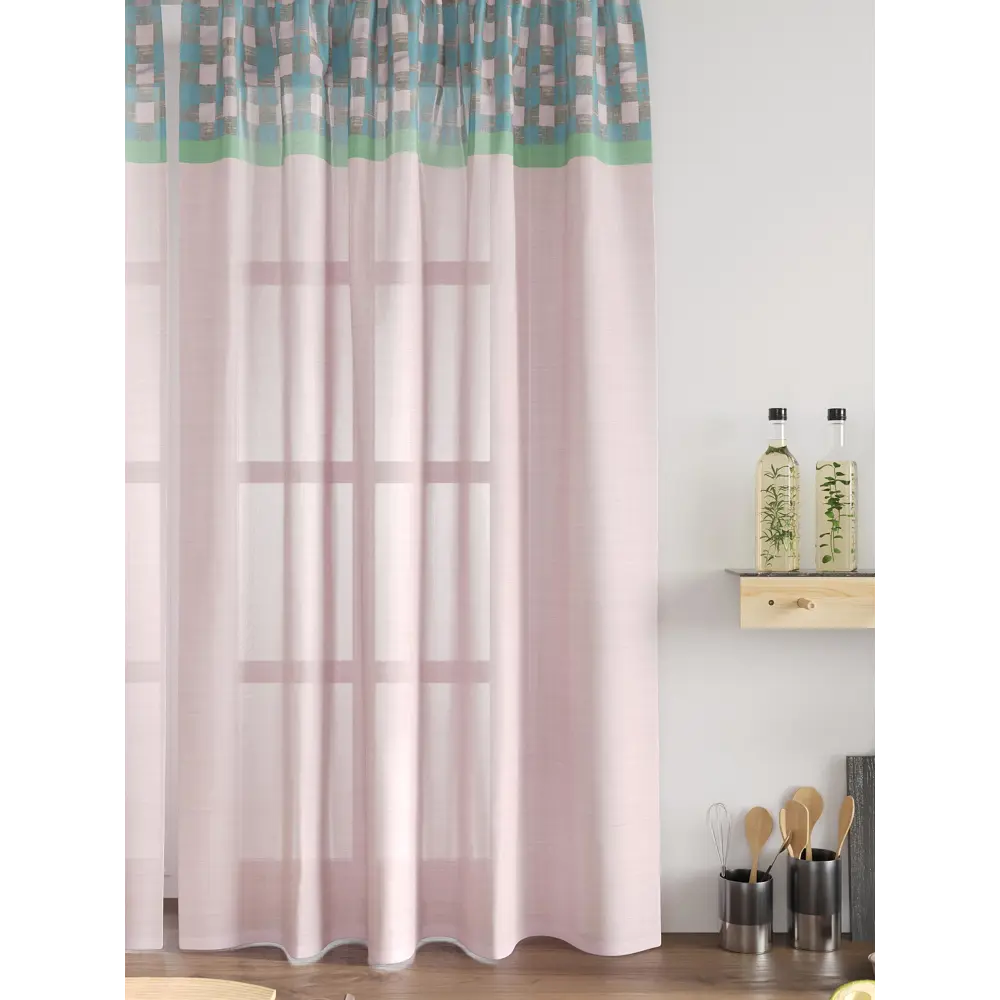 Фото 5 Комплект тюль 2 шт на ленте Comfy Way Свилс - 29 CW579029 150x160 см вуаль цвет розовый Фото 5 Комплект тюль 2 шт на ленте Comfy Way Свилс - 29 CW579029 150x160 см вуаль цвет розовый