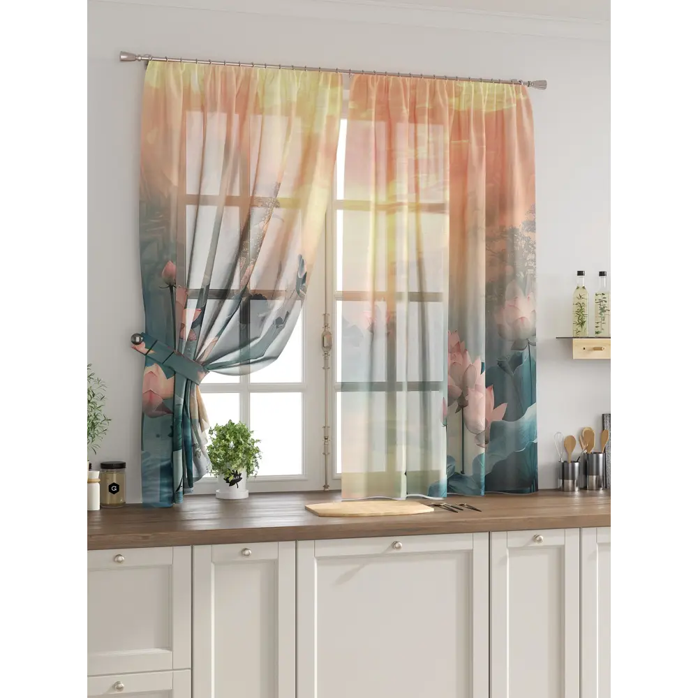 Фото Комплект тюль 2 шт на ленте Comfy Way Свилс - 24 CW579024 150x160 см вуаль цвет оранжевый Фото Комплект тюль 2 шт на ленте Comfy Way Свилс - 24 CW579024 150x160 см вуаль цвет оранжевый