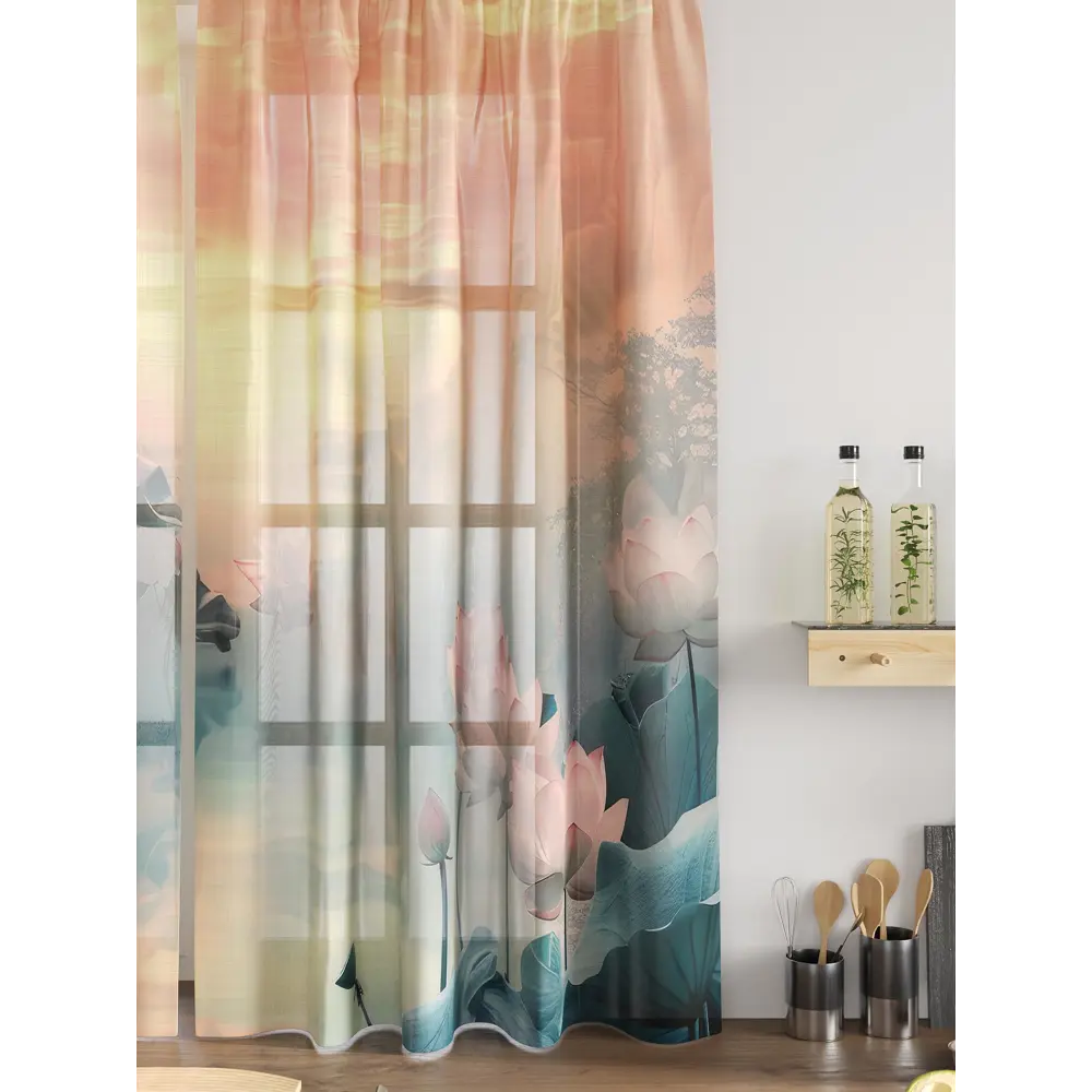 Фото 5 Комплект тюль 2 шт на ленте Comfy Way Свилс - 24 CW579024 150x160 см вуаль цвет оранжевый Фото 5 Комплект тюль 2 шт на ленте Comfy Way Свилс - 24 CW579024 150x160 см вуаль цвет оранжевый