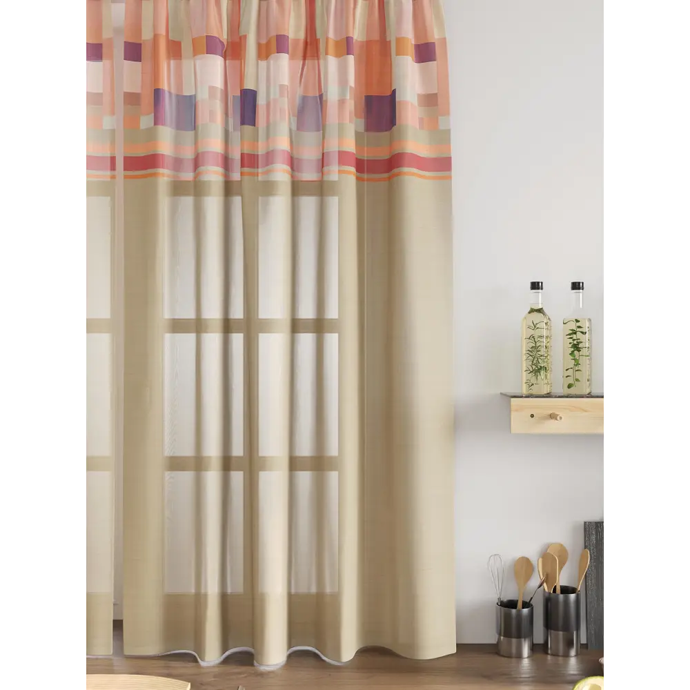 Фото 5 Комплект тюль 2 шт на ленте Comfy Way Свилс - 25 CW579025 150x160 см вуаль цвет розовый Фото 5 Комплект тюль 2 шт на ленте Comfy Way Свилс - 25 CW579025 150x160 см вуаль цвет розовый