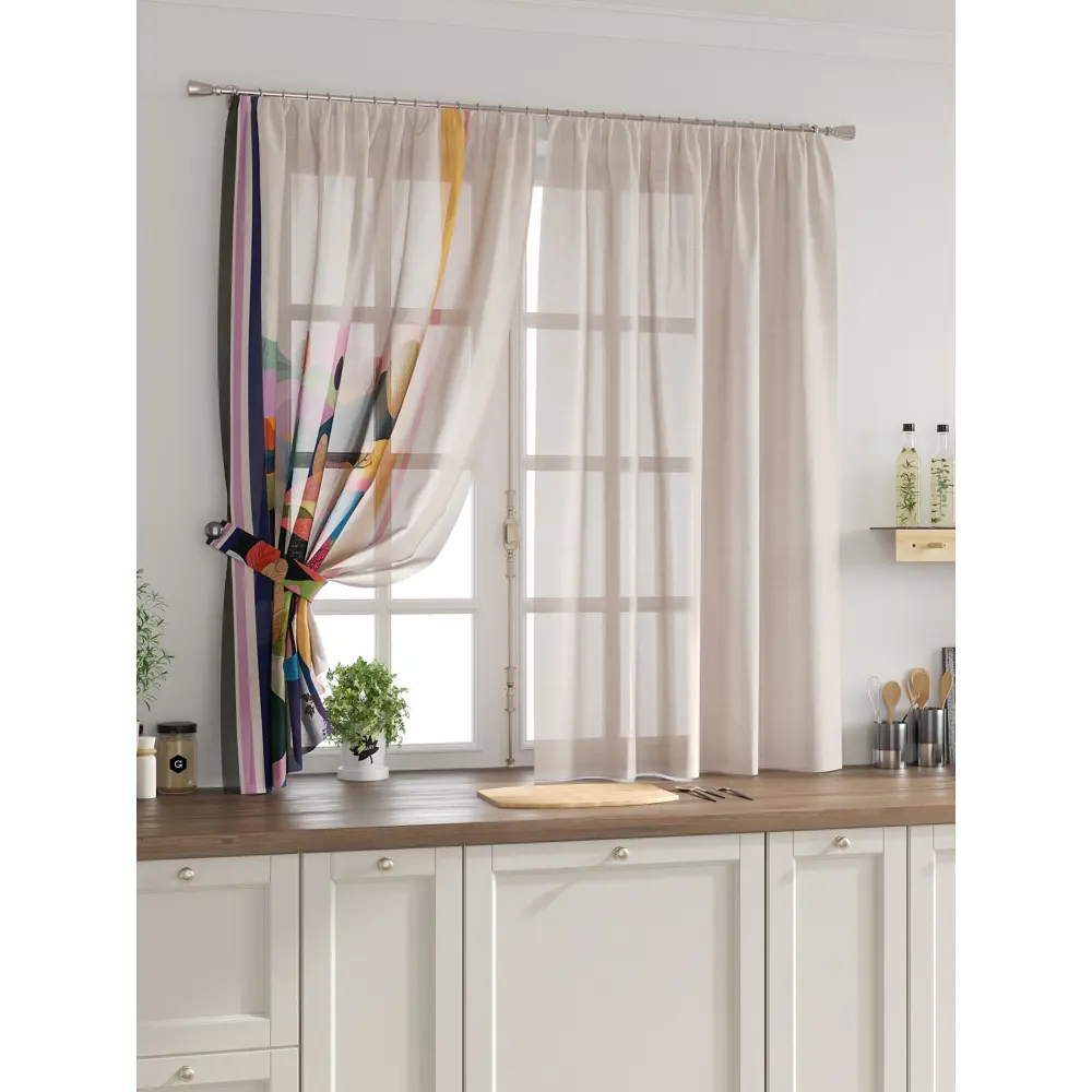 Фото Комплект тюль 2 шт на ленте Comfy Way Свилс - 28 CW579028 150x160 см вуаль цвет серый Фото Комплект тюль 2 шт на ленте Comfy Way Свилс - 28 CW579028 150x160 см вуаль цвет серый