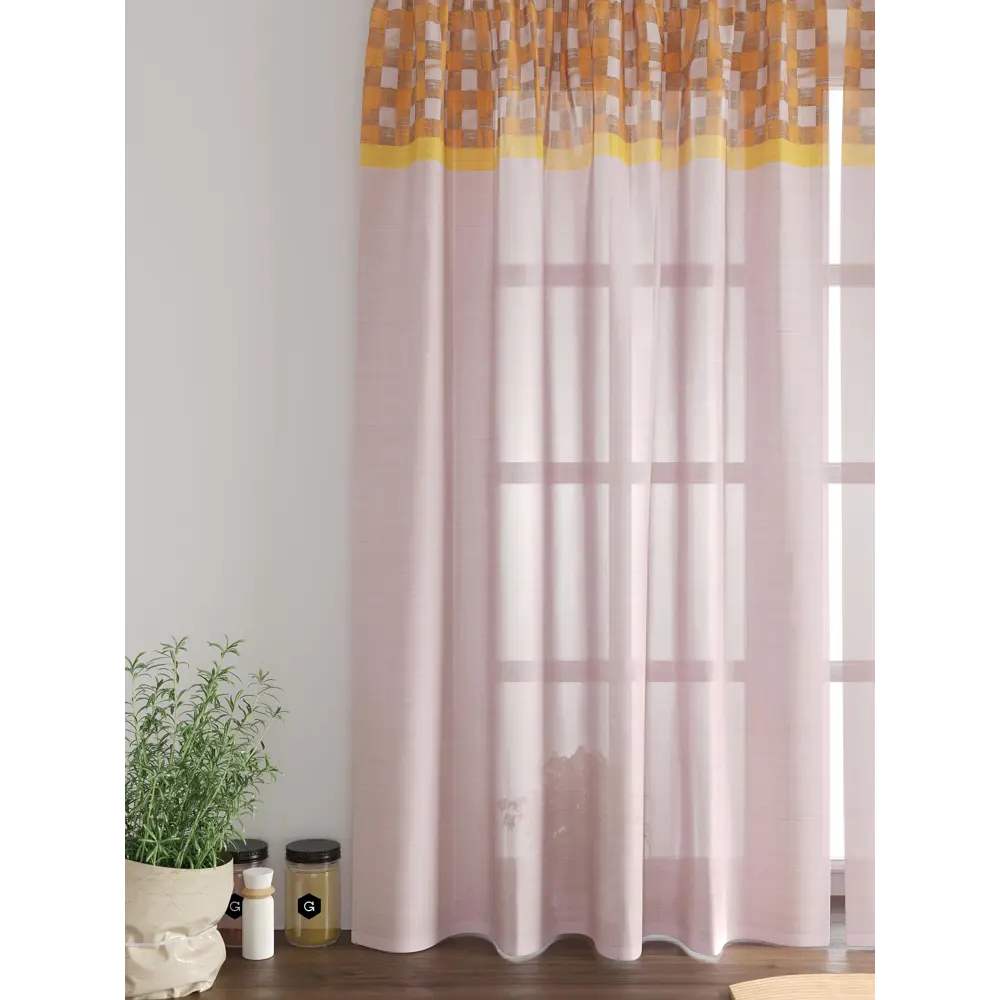 Фото 6 Комплект тюль 2 шт на ленте Comfy Way Свилс - 30 CW579030 150x160 см вуаль цвет оранжевый Фото 6 Комплект тюль 2 шт на ленте Comfy Way Свилс - 30 CW579030 150x160 см вуаль цвет оранжевый