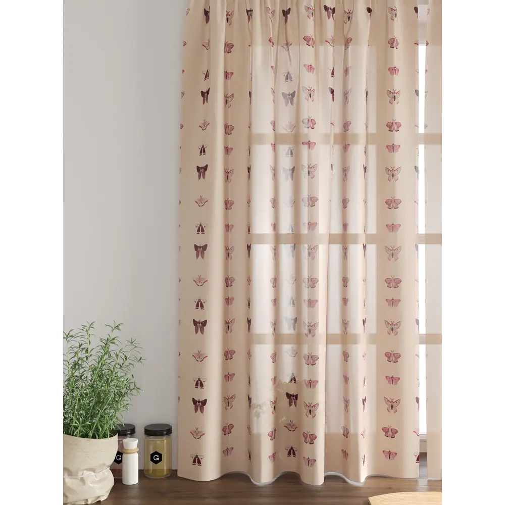 Фото 6 Комплект тюль 2 шт на ленте Comfy Way Свилс - 36 CW579036 150x160 см вуаль цвет розовый Фото 6 Комплект тюль 2 шт на ленте Comfy Way Свилс - 36 CW579036 150x160 см вуаль цвет розовый