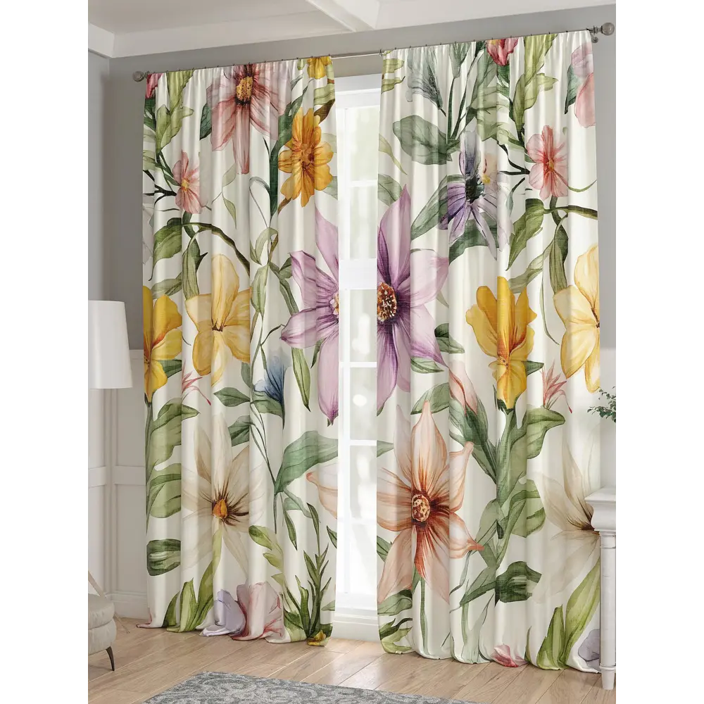 Фото 3 Комплект штор 2 шт на ленте Comfy Way Базовая Коллекция CW521287 150x240 см жаккард цвет зеленый Фото 3 Комплект штор 2 шт на ленте Comfy Way Базовая Коллекция CW521287 150x240 см жаккард цвет зеленый