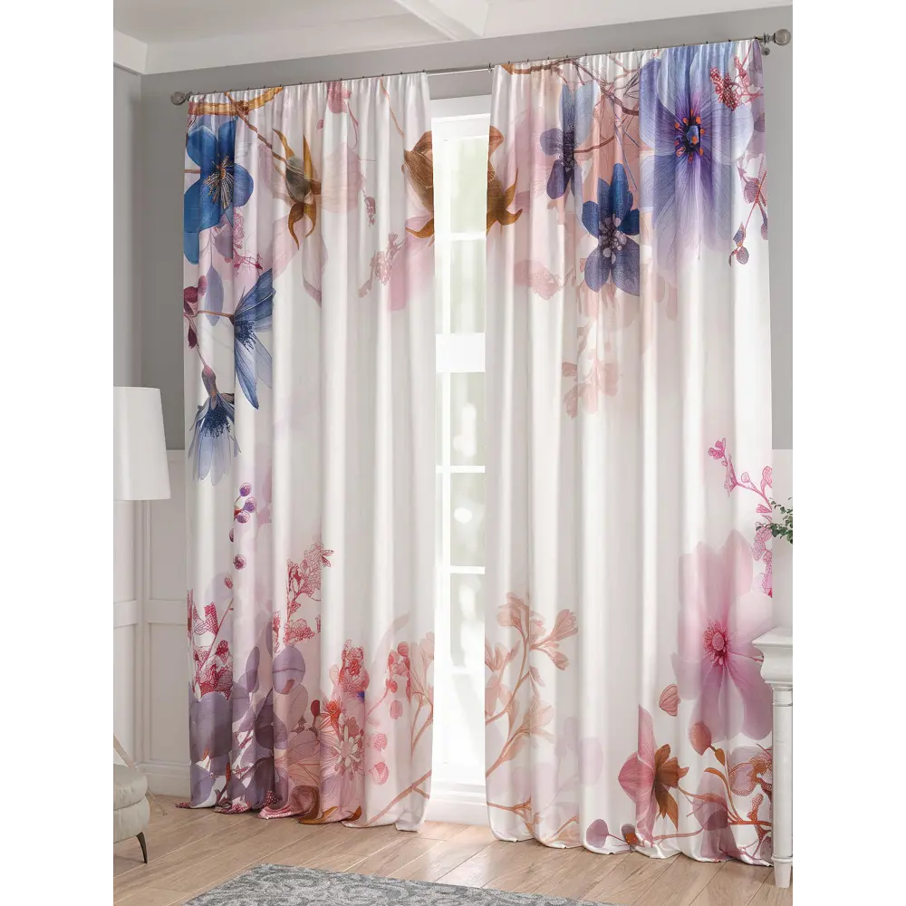 Фото 3 Комплект штор 2 шт на ленте Comfy Way Базовая Коллекция CW521286 150x240 см жаккард цвет белый Фото 3 Комплект штор 2 шт на ленте Comfy Way Базовая Коллекция CW521286 150x240 см жаккард цвет белый