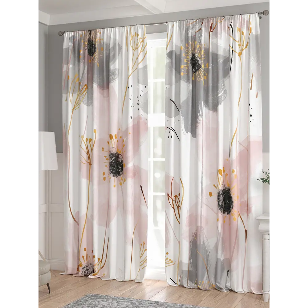 Фото 3 Комплект штор 2 шт на ленте Comfy Way Базовая Коллекция CW521282 150x240 см жаккард цвет белый Фото 3 Комплект штор 2 шт на ленте Comfy Way Базовая Коллекция CW521282 150x240 см жаккард цвет белый