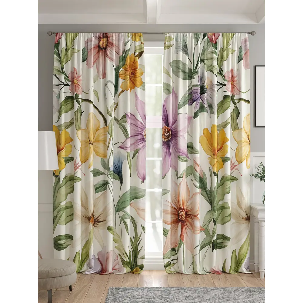 Фото 4 Комплект штор 2 шт на ленте Comfy Way Базовая Коллекция CW521287 150x240 см жаккард цвет зеленый Фото 4 Комплект штор 2 шт на ленте Comfy Way Базовая Коллекция CW521287 150x240 см жаккард цвет зеленый