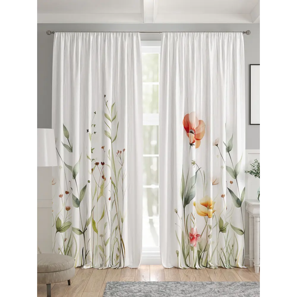 Фото 4 Комплект штор 2 шт на ленте Comfy Way Базовая Коллекция CW521284 150x240 см жаккард цвет зеленый Фото 4 Комплект штор 2 шт на ленте Comfy Way Базовая Коллекция CW521284 150x240 см жаккард цвет зеленый
