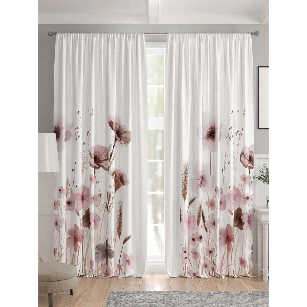 Фото 4 Комплект штор 2 шт на ленте Comfy Way Базовая Коллекция CW521283 150x240 см жаккард цвет белый Фото 4 Комплект штор 2 шт на ленте Comfy Way Базовая Коллекция CW521283 150x240 см жаккард цвет белый