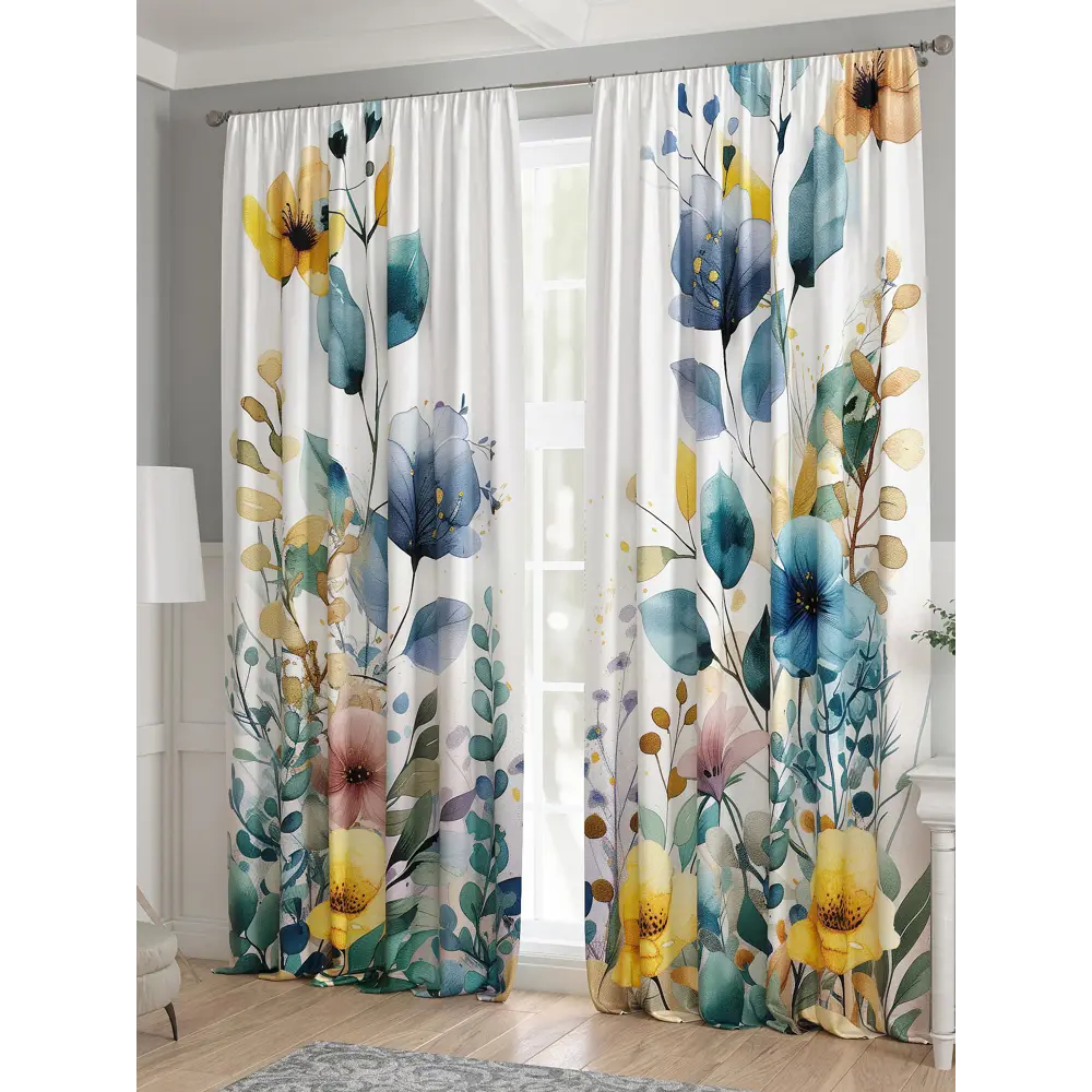 Фото 3 Комплект штор 2 шт на ленте Comfy Way Базовая Коллекция CW521281 150x240 см жаккард цвет белый Фото 3 Комплект штор 2 шт на ленте Comfy Way Базовая Коллекция CW521281 150x240 см жаккард цвет белый