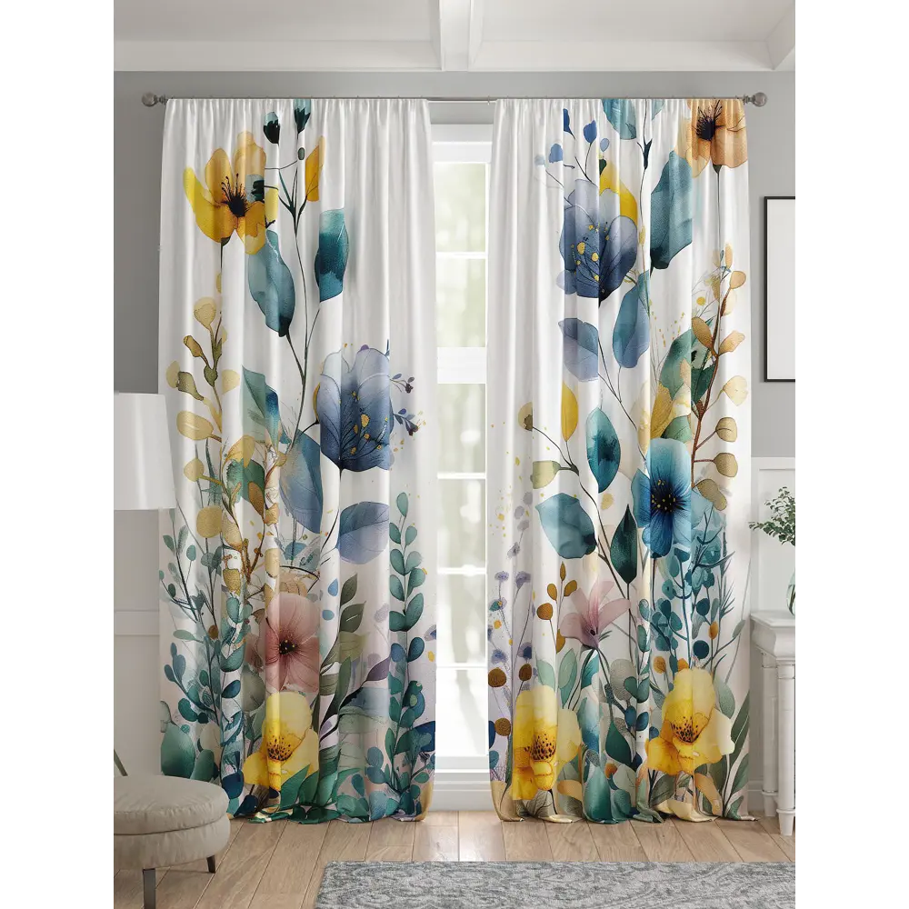 Фото 4 Комплект штор 2 шт на ленте Comfy Way Базовая Коллекция CW521281 150x240 см жаккард цвет белый Фото 4 Комплект штор 2 шт на ленте Comfy Way Базовая Коллекция CW521281 150x240 см жаккард цвет белый