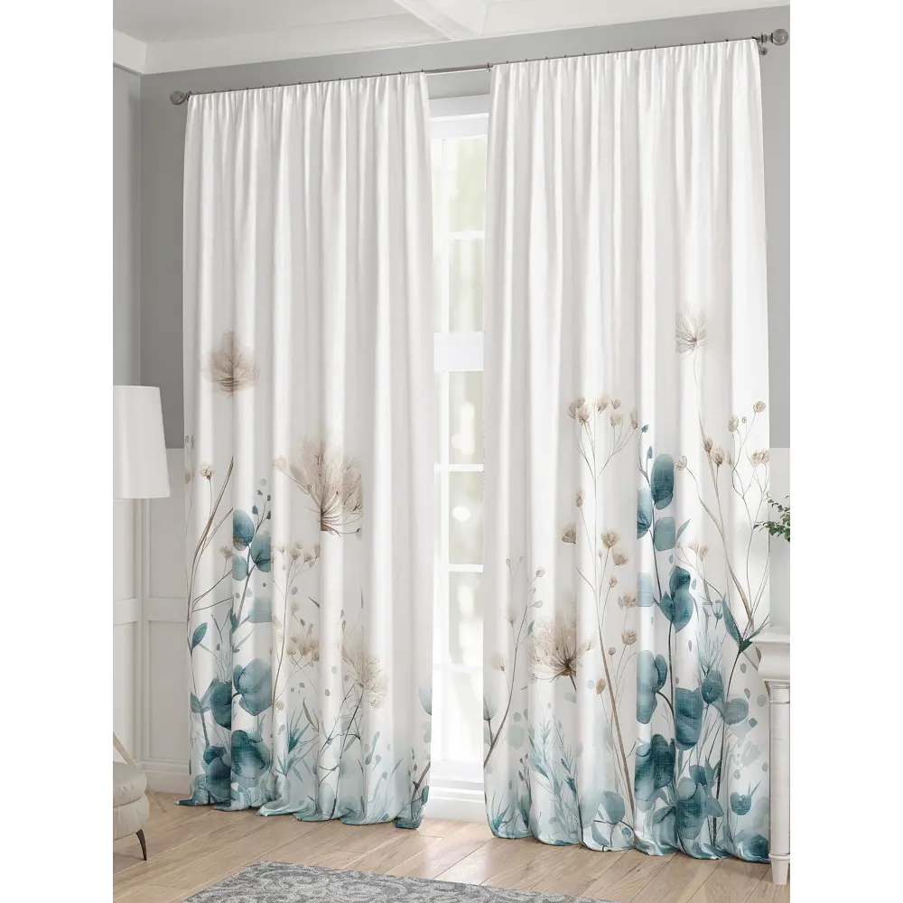 Фото 3 Комплект штор 2 шт на ленте Comfy Way Базовая Коллекция CW521272 150x240 см жаккард цвет синий