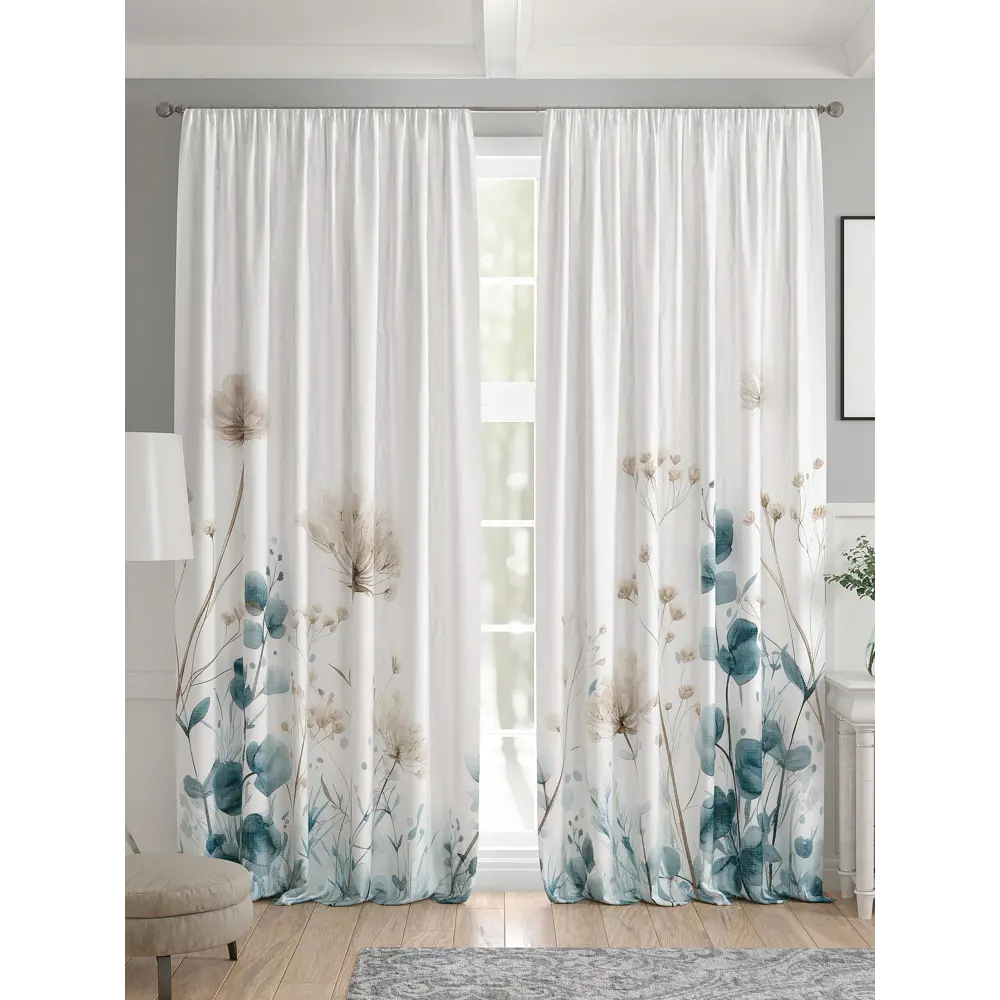 Фото 4 Комплект штор 2 шт на ленте Comfy Way Базовая Коллекция CW521272 150x240 см жаккард цвет синий