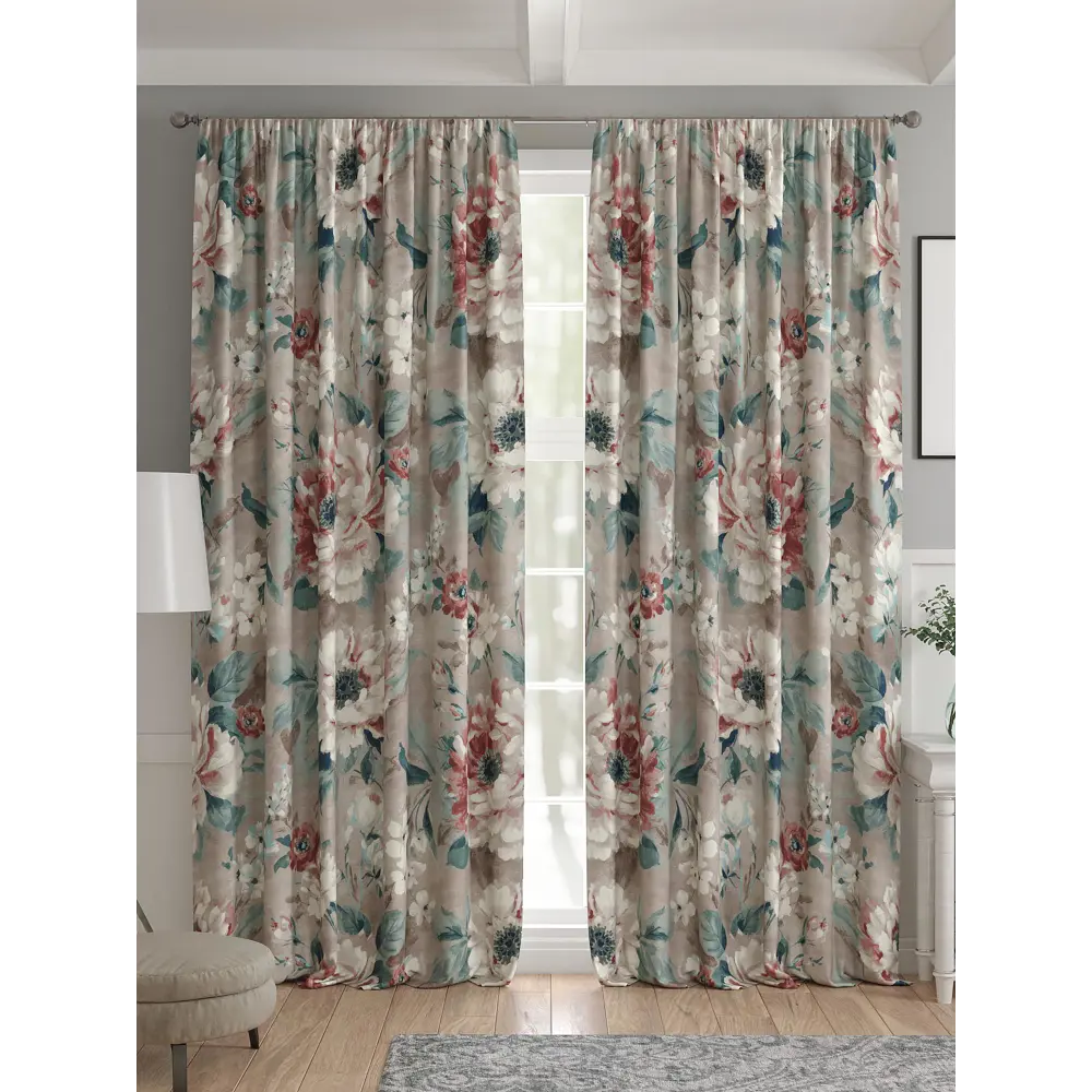 Фото 4 Комплект штор 2 шт на ленте Comfy Way Базовая Коллекция CW521263 150x240 см жаккард цвет зеленый Фото 4 Комплект штор 2 шт на ленте Comfy Way Базовая Коллекция CW521263 150x240 см жаккард цвет зеленый