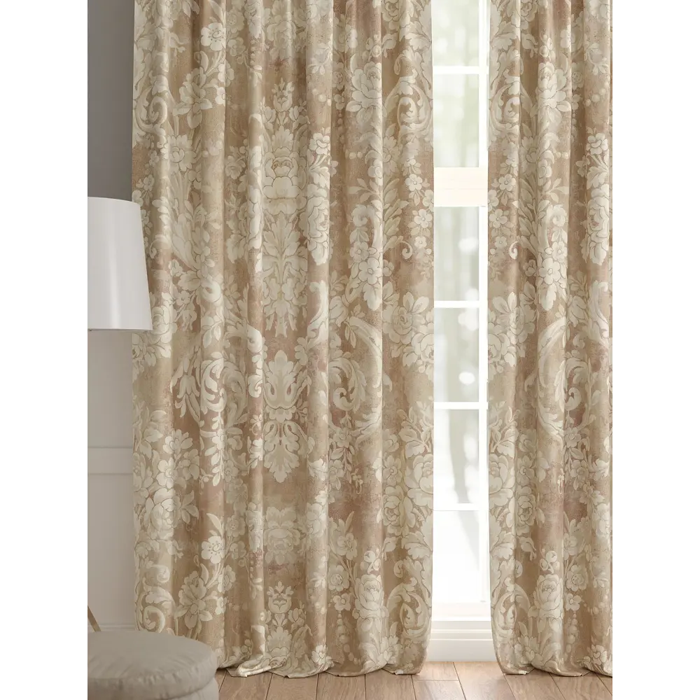 Фото 2 Комплект штор 2 шт на ленте Comfy Way Базовая Коллекция CW521255 150x240 см жаккард цвет бежевый