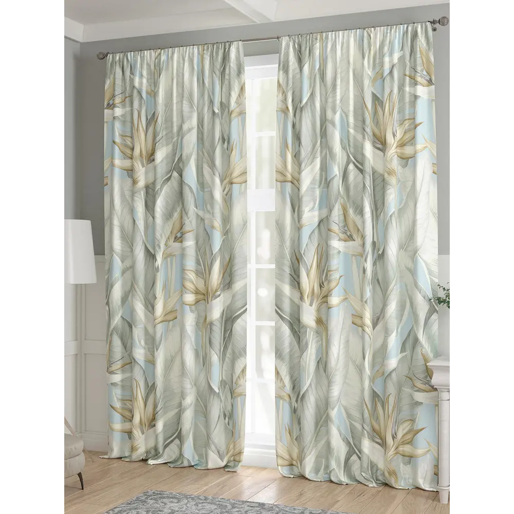 Фото 3 Комплект штор 2 шт на ленте Comfy Way Базовая Коллекция CW521253 150x240 см жаккард цвет бежевый Фото 3 Комплект штор 2 шт на ленте Comfy Way Базовая Коллекция CW521253 150x240 см жаккард цвет бежевый