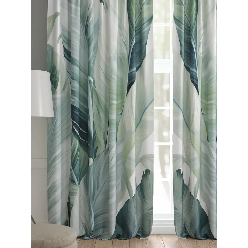 Фото 2 Комплект штор 2 шт на ленте Comfy Way Базовая Коллекция CW521252 150x240 см жаккард цвет синий Фото 2 Комплект штор 2 шт на ленте Comfy Way Базовая Коллекция CW521252 150x240 см жаккард цвет синий
