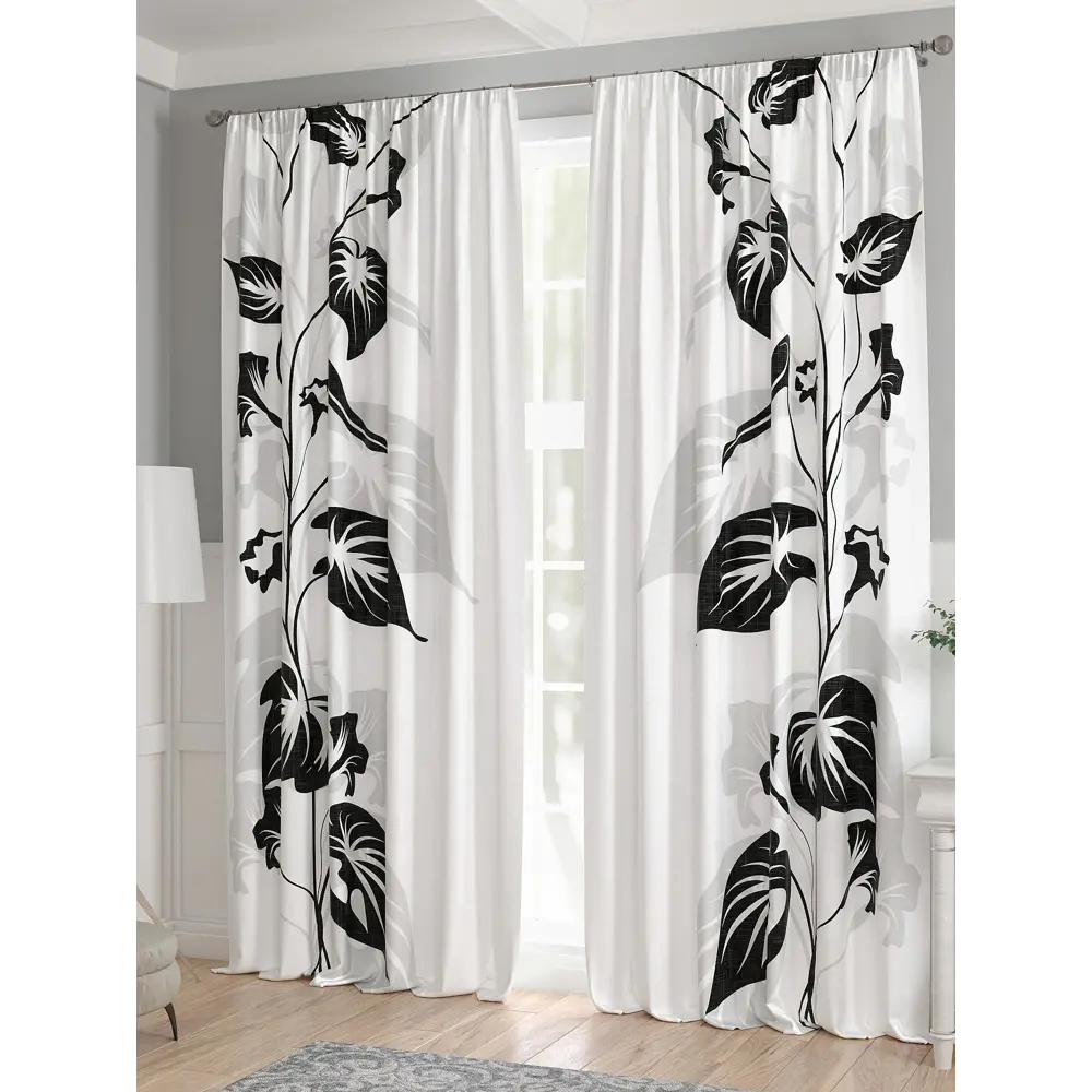 Фото 3 Комплект штор 2 шт на ленте Comfy Way Базовая Коллекция CW521239 150x240 см жаккард цвет серый Фото 3 Комплект штор 2 шт на ленте Comfy Way Базовая Коллекция CW521239 150x240 см жаккард цвет серый
