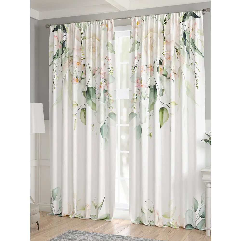 Фото 3 Комплект штор 2 шт на ленте Comfy Way Базовая Коллекция CW521240 150x240 см жаккард цвет белый Фото 3 Комплект штор 2 шт на ленте Comfy Way Базовая Коллекция CW521240 150x240 см жаккард цвет белый