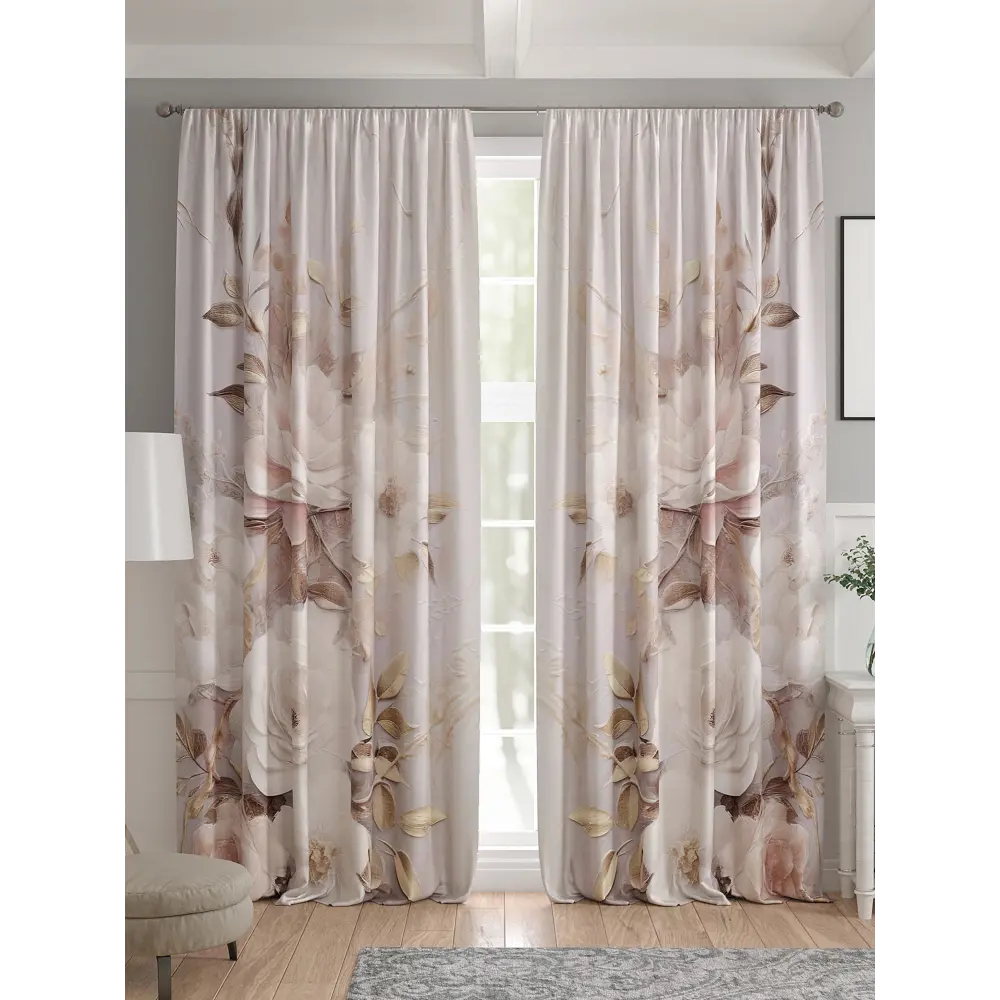 Фото 4 Комплект штор 2 шт на ленте Comfy Way Базовая Коллекция CW521230 150x240 см жаккард цвет бежевый