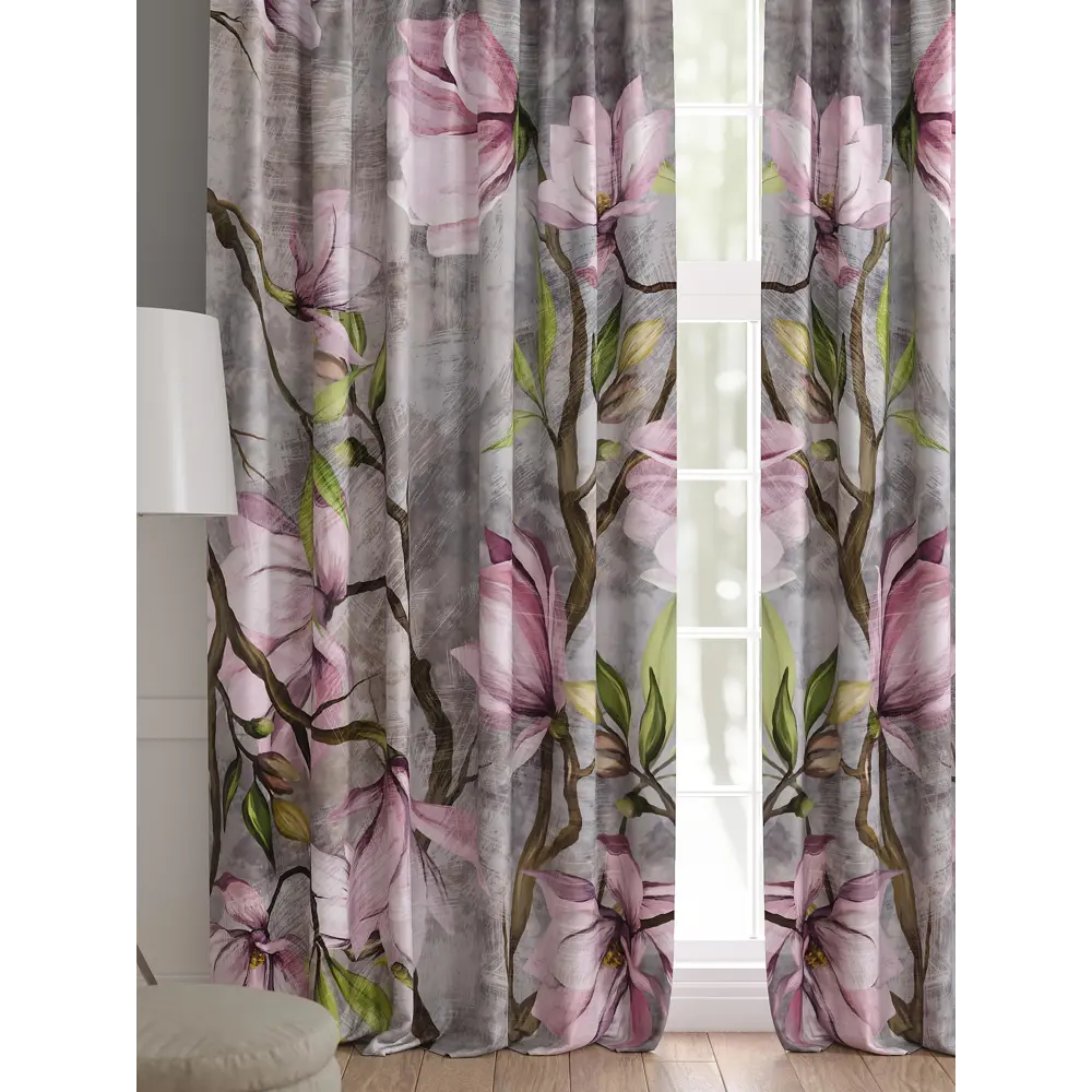 Фото 2 Комплект штор 2 шт на ленте Comfy Way Базовая Коллекция CW521219 150x240 см жаккард цвет розовый Фото 2 Комплект штор 2 шт на ленте Comfy Way Базовая Коллекция CW521219 150x240 см жаккард цвет розовый