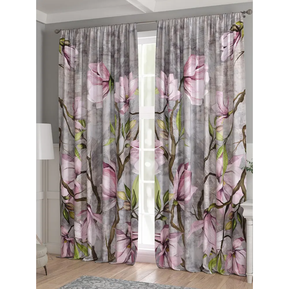 Фото 3 Комплект штор 2 шт на ленте Comfy Way Базовая Коллекция CW521219 150x240 см жаккард цвет розовый Фото 3 Комплект штор 2 шт на ленте Comfy Way Базовая Коллекция CW521219 150x240 см жаккард цвет розовый