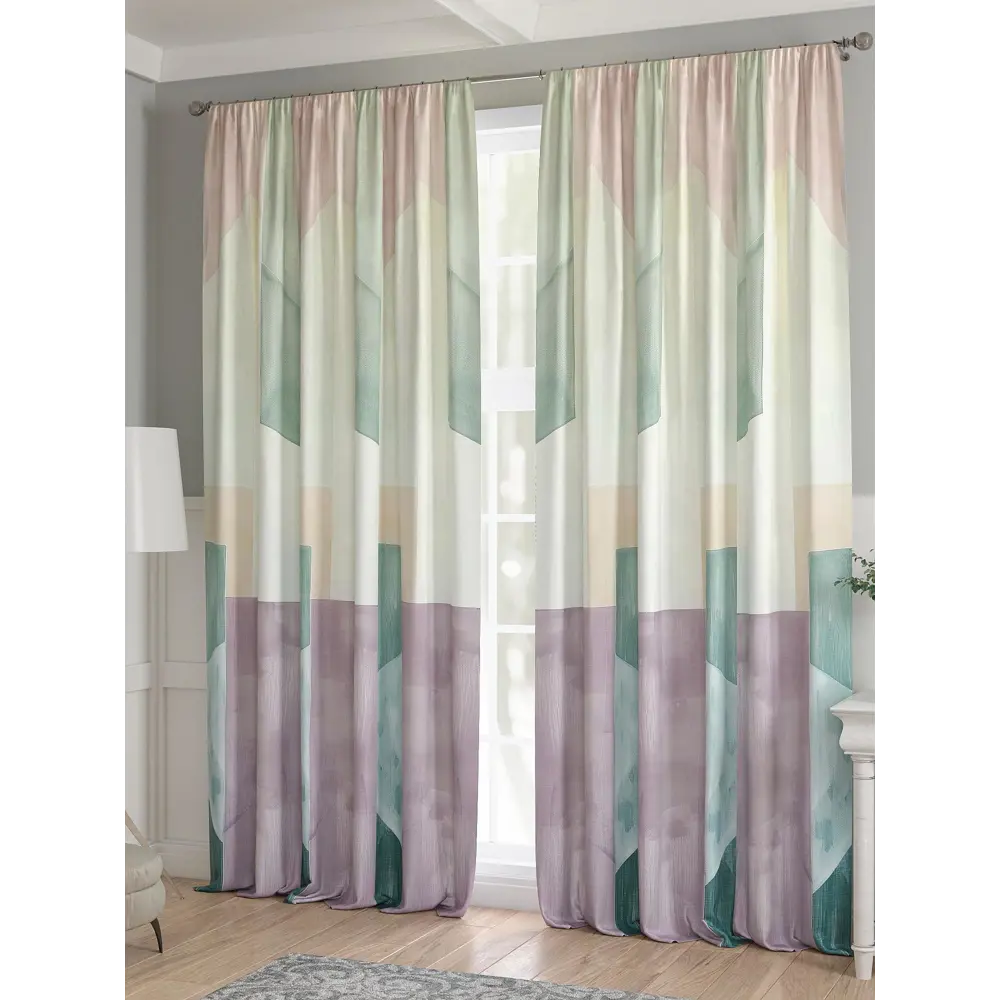 Фото 3 Комплект штор 2 шт на ленте Comfy Way Базовая Коллекция CW521211 150x240 см жаккард цвет белый Фото 3 Комплект штор 2 шт на ленте Comfy Way Базовая Коллекция CW521211 150x240 см жаккард цвет белый