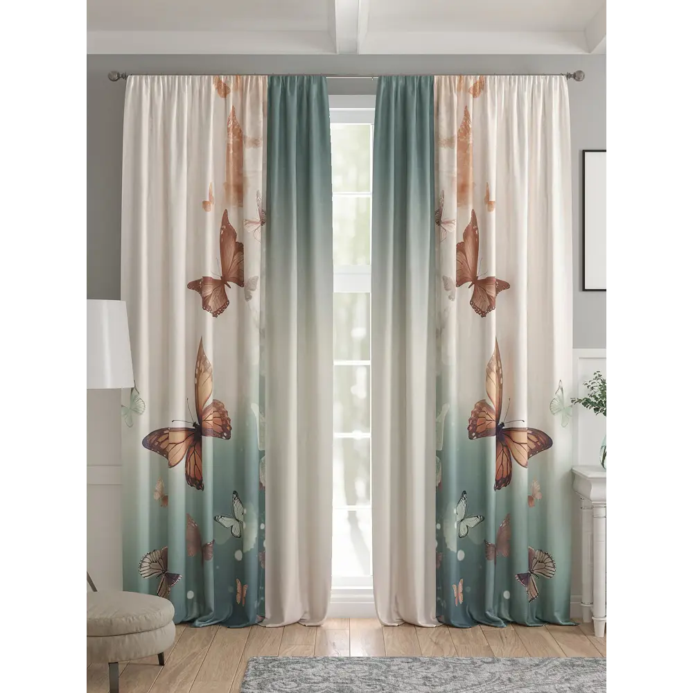 Фото 4 Комплект штор 2 шт на ленте Comfy Way Базовая Коллекция CW521213 150x240 см жаккард цвет коричневый Фото 4 Комплект штор 2 шт на ленте Comfy Way Базовая Коллекция CW521213 150x240 см жаккард цвет коричневый