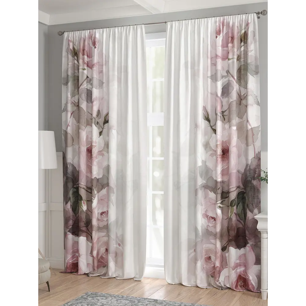 Фото 3 Комплект штор 2 шт на ленте Comfy Way Базовая Коллекция CW521209 150x240 см жаккард цвет белый Фото 3 Комплект штор 2 шт на ленте Comfy Way Базовая Коллекция CW521209 150x240 см жаккард цвет белый