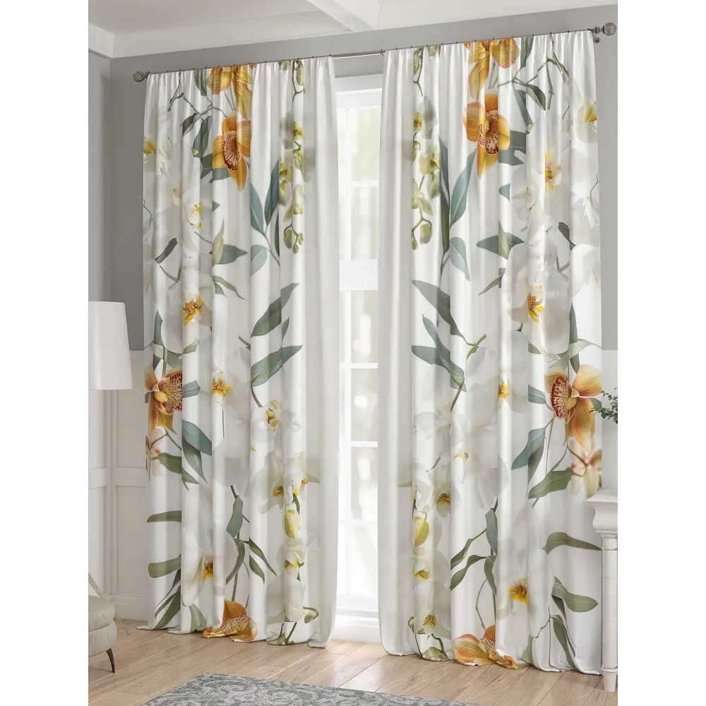 Фото 3 Комплект штор 2 шт на ленте Comfy Way Базовая Коллекция CW521197 150x240 см жаккард цвет зеленый Фото 3 Комплект штор 2 шт на ленте Comfy Way Базовая Коллекция CW521197 150x240 см жаккард цвет зеленый