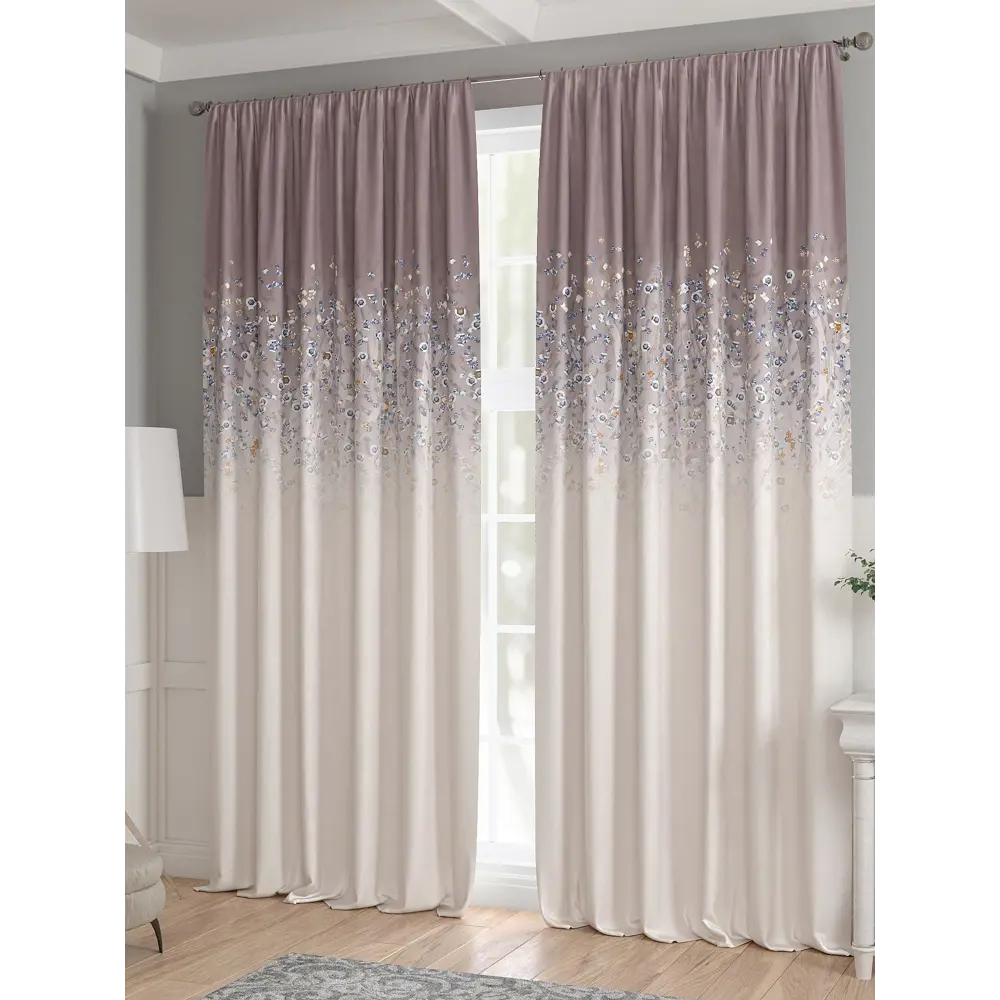 Фото 3 Комплект штор 2 шт на ленте Comfy Way Базовая Коллекция CW521177 150x240 см жаккард цвет бежевый Фото 3 Комплект штор 2 шт на ленте Comfy Way Базовая Коллекция CW521177 150x240 см жаккард цвет бежевый