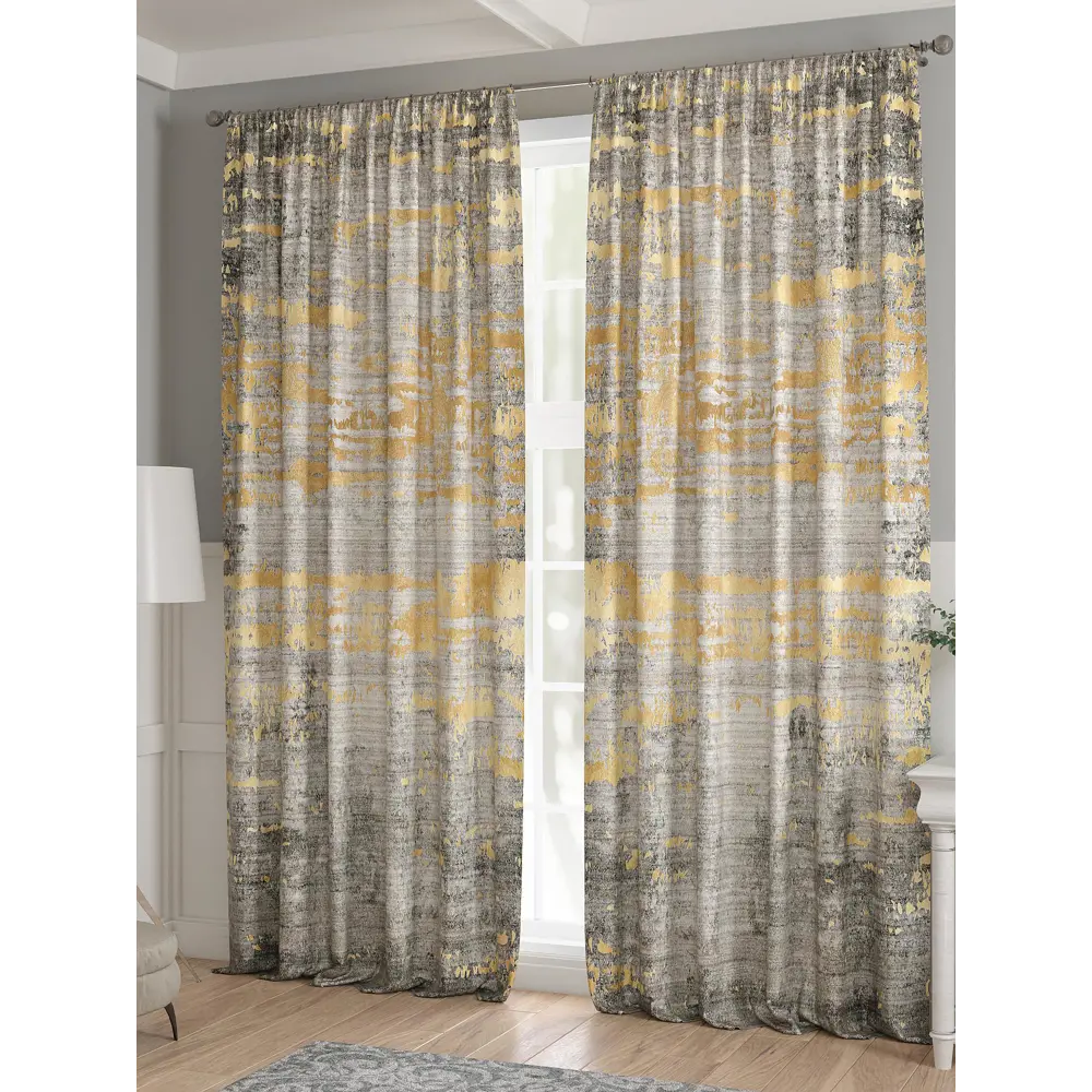 Фото 3 Комплект штор 2 шт на ленте Comfy Way Базовая Коллекция CW521174 150x240 см жаккард цвет серый Фото 3 Комплект штор 2 шт на ленте Comfy Way Базовая Коллекция CW521174 150x240 см жаккард цвет серый