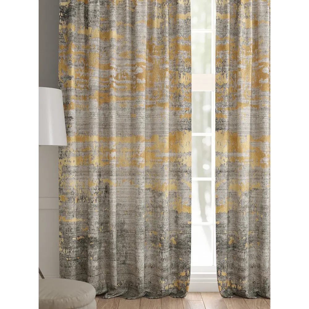 Фото 2 Комплект штор 2 шт на ленте Comfy Way Базовая Коллекция CW521174 150x240 см жаккард цвет серый Фото 2 Комплект штор 2 шт на ленте Comfy Way Базовая Коллекция CW521174 150x240 см жаккард цвет серый