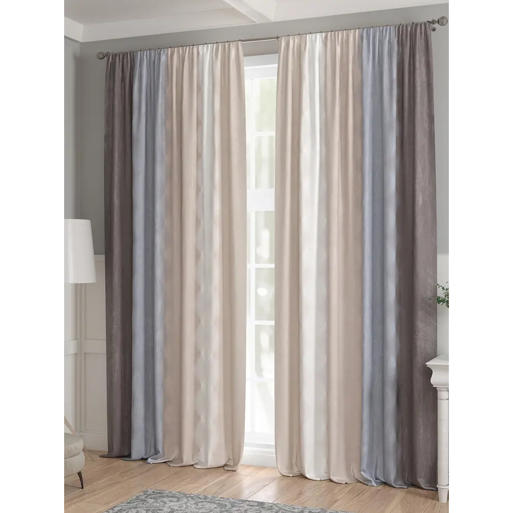 Фото 3 Комплект штор 2 шт на ленте Comfy Way Базовая Коллекция CW521167 150x240 см жаккард цвет белый Фото 3 Комплект штор 2 шт на ленте Comfy Way Базовая Коллекция CW521167 150x240 см жаккард цвет белый