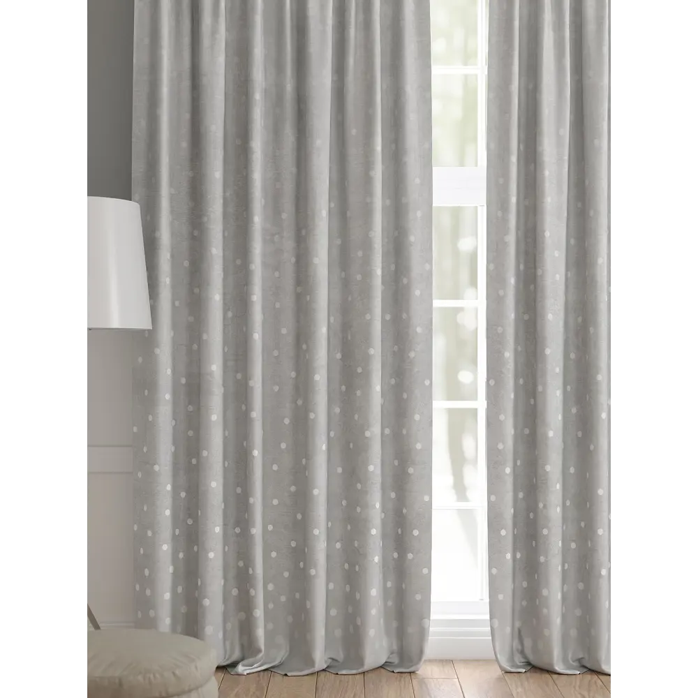 Фото 2 Комплект штор 2 шт на ленте Comfy Way Базовая Коллекция CW521159 150x240 см жаккард цвет серебристый Фото 2 Комплект штор 2 шт на ленте Comfy Way Базовая Коллекция CW521159 150x240 см жаккард цвет серебристый