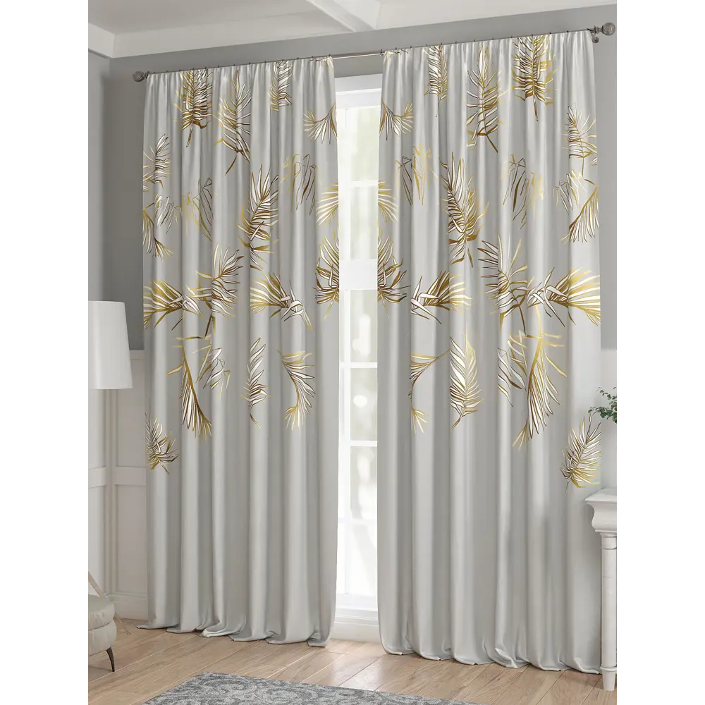 Фото 3 Комплект штор 2 шт на ленте Comfy Way Базовая Коллекция CW521153 150x240 см жаккард цвет бежевый