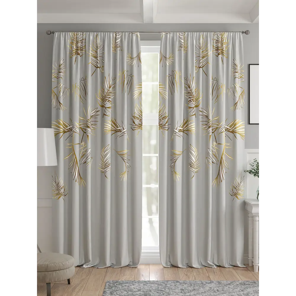 Фото 4 Комплект штор 2 шт на ленте Comfy Way Базовая Коллекция CW521153 150x240 см жаккард цвет бежевый