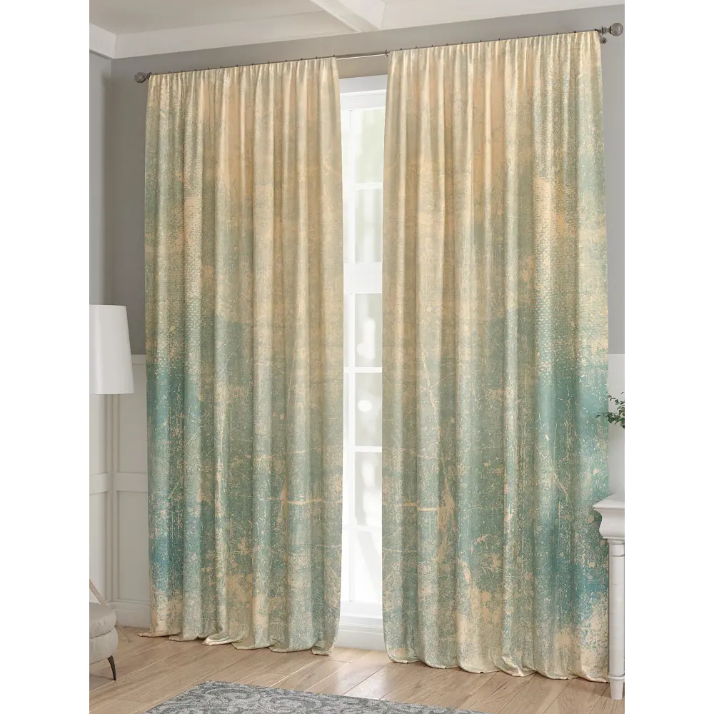 Фото 3 Комплект штор 2 шт на ленте Comfy Way Базовая Коллекция CW521143 150x240 см жаккард цвет желтый,зеленый Фото 3 Комплект штор 2 шт на ленте Comfy Way Базовая Коллекция CW521143 150x240 см жаккард цвет желтый,зеленый